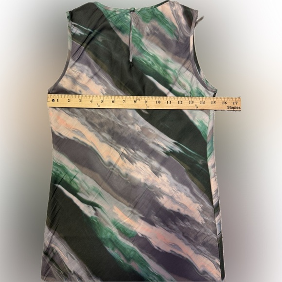 Banana Republic Bias-Cut Midi Dress XS Petite Feather Gray Green Y2K Slip Look - Picture 3 of 5